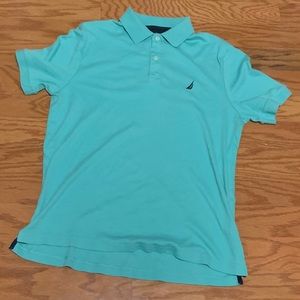 Nautica Men’s Polo Shirt. Teal. Large. 💯% Cotton.